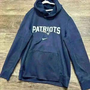 NFL Nike New Englands Patriots Navy Hoodie Boys Size Large 14/16